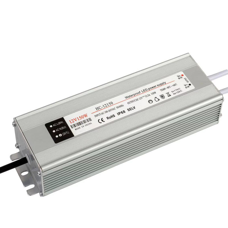 36v150w konstant spænding Vandsikret LED strømforsyning af aluminiumshus